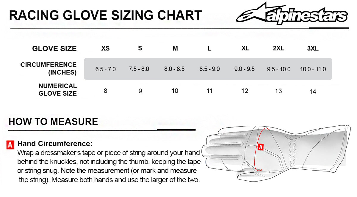 Alpinestars Tech-1 K Race V2 Gloves Graphic 1