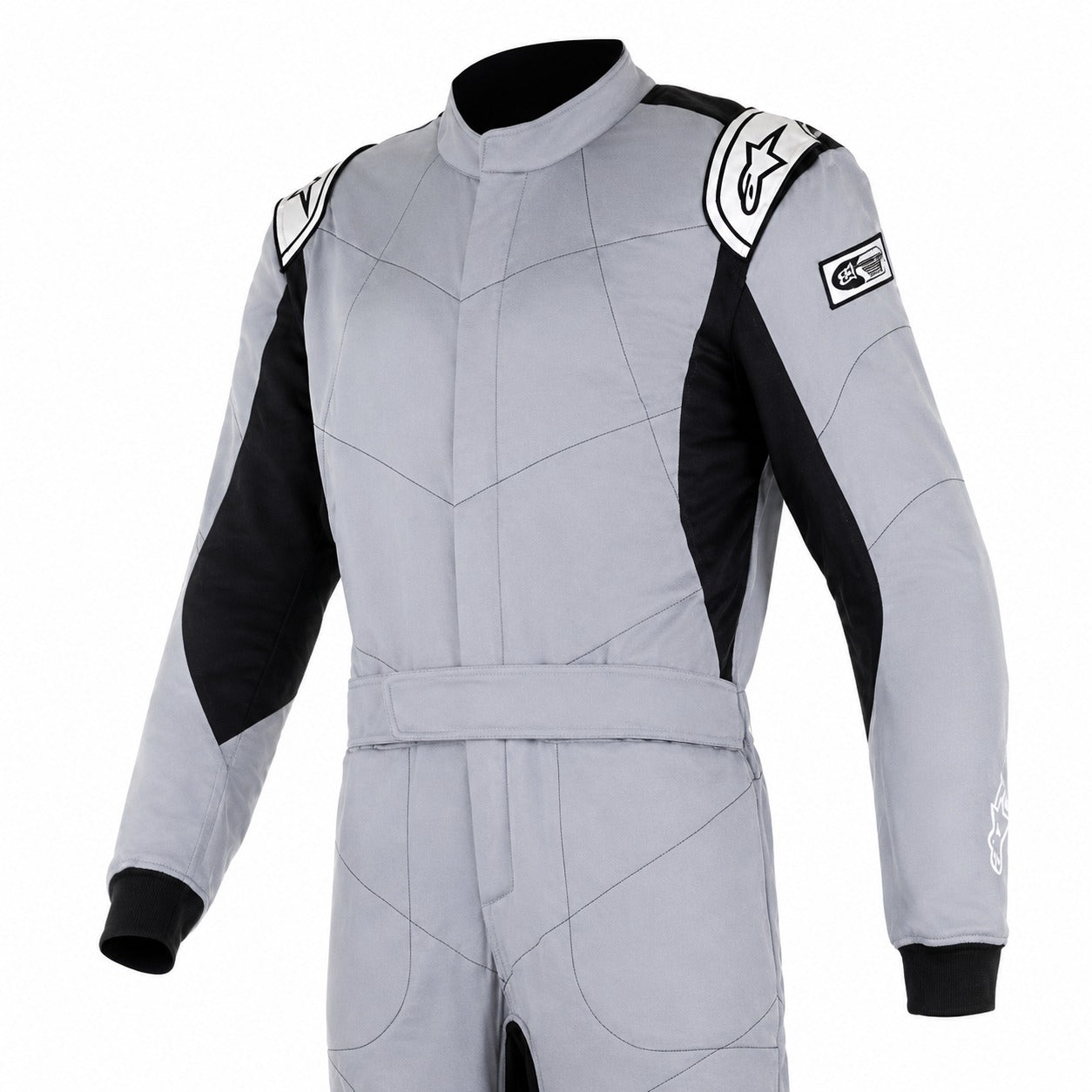 Alpinestars Knoxville v2 Fire Suit Grey / Black Front Image