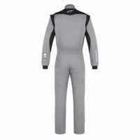 Thumbnail for Alpinestars Vapor Driver Race Suit grey and black back view with SFI 3.2A/5 fire-resistant construction.