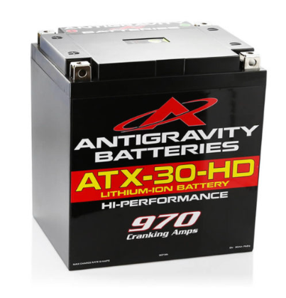 Antigravity Batteries ATX-30-HD lithium-ion battery on a white background