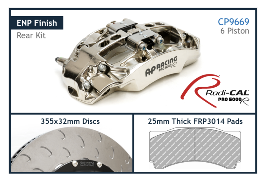Ap Racing Rear Brake AP Racing Rear Brake Kit for C8 Z51 @ Competition Motorsport
