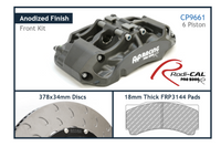 Thumbnail for AP Racing brake caliper with disc and pads on a white background