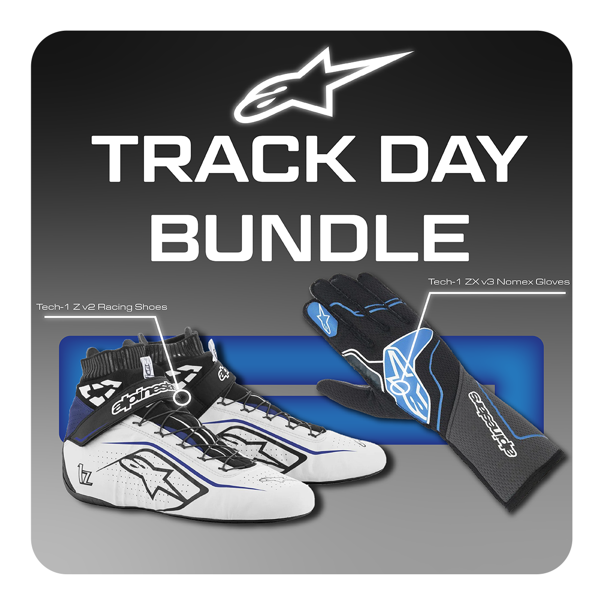 Alpinestars HPDE Track Day Kit | Tech-1 ZX v3 Gloves & Tech-1 Z v2 Shoes