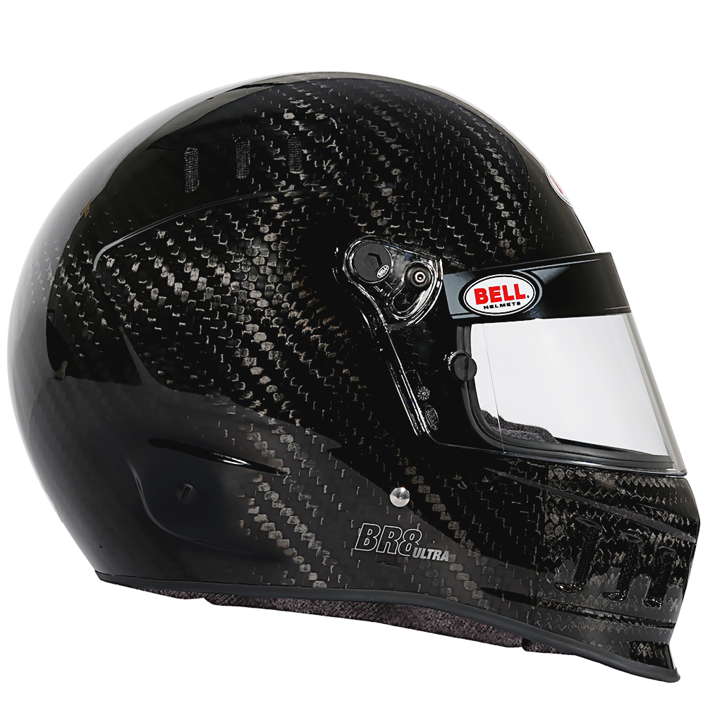 Bell BR8 ULTRA carbon fiber motorsport helmet with advanced ventilation