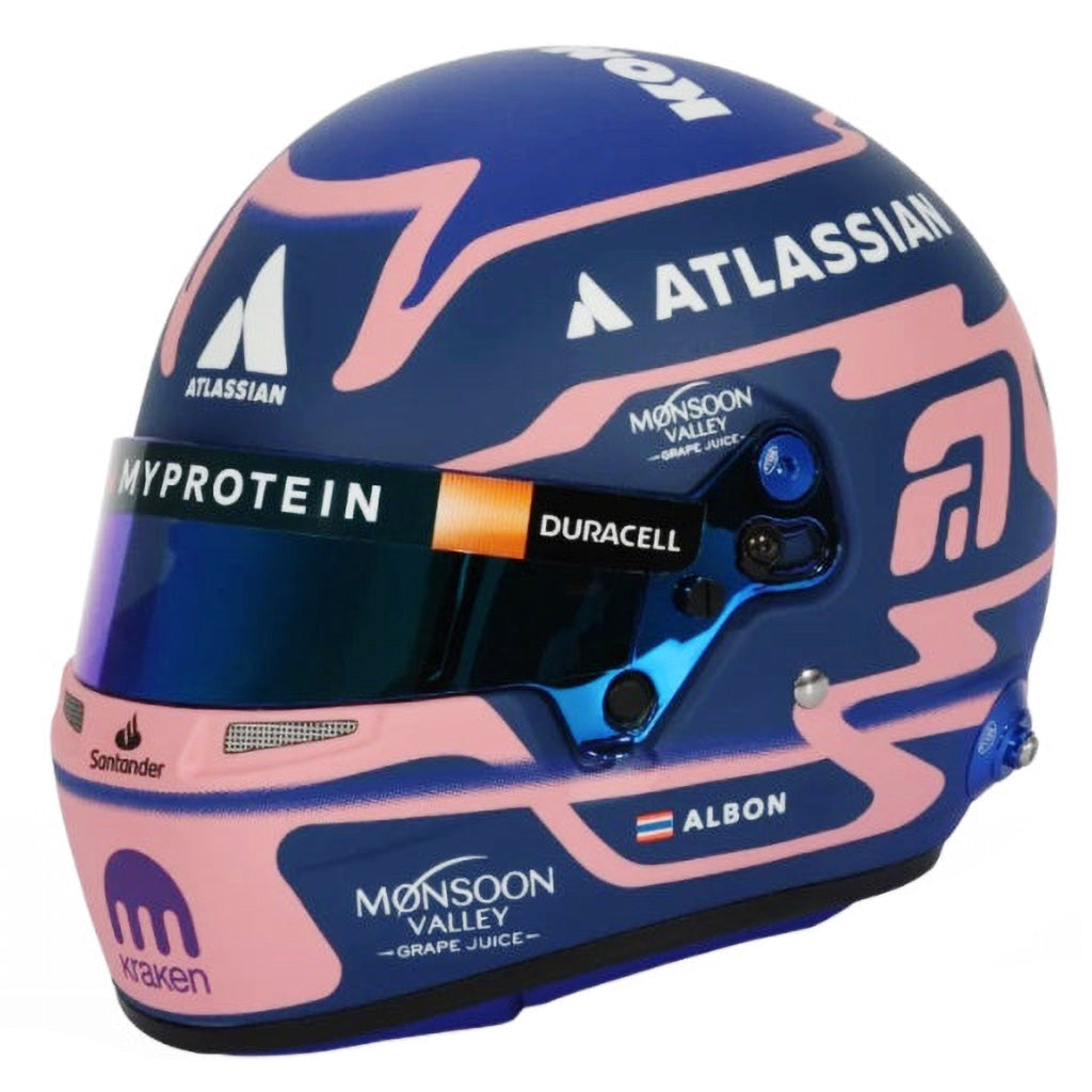 Bell HP77 Alex Albon 1:2 Scale F1 Mini Helmet | Williams 2025 F1 Season
