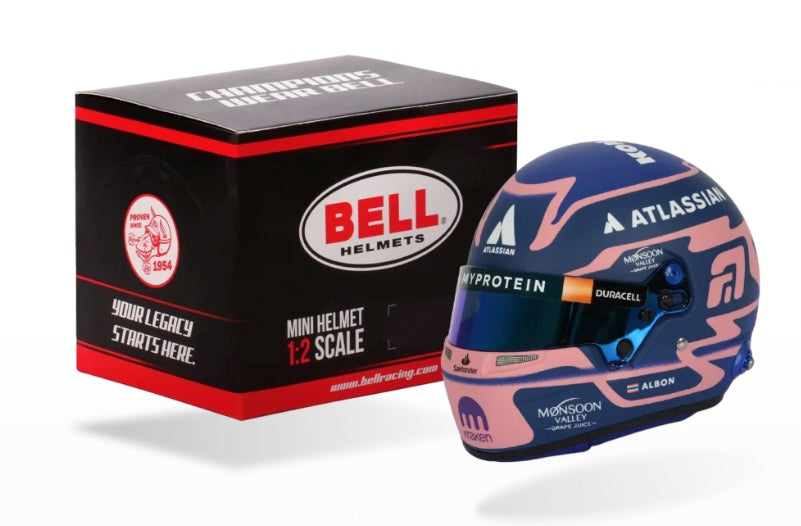 Bell 1:2 Scale F1 Mini Helmet Alex Albon | Williams Bell 1:2 Scale F1 Mini Helmet Alex Albon | Williams