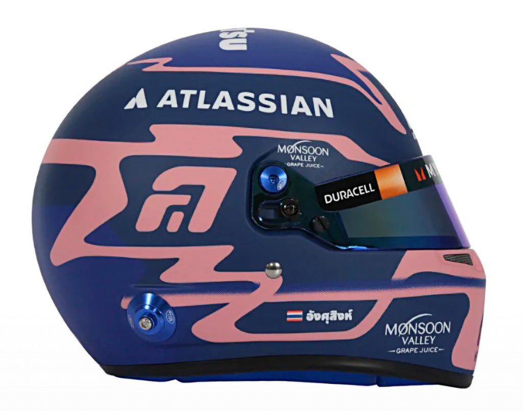 Bell HP77 Alex Albon 1:2 Scale F1 Mini Helmet | Williams 2025 F1 Season