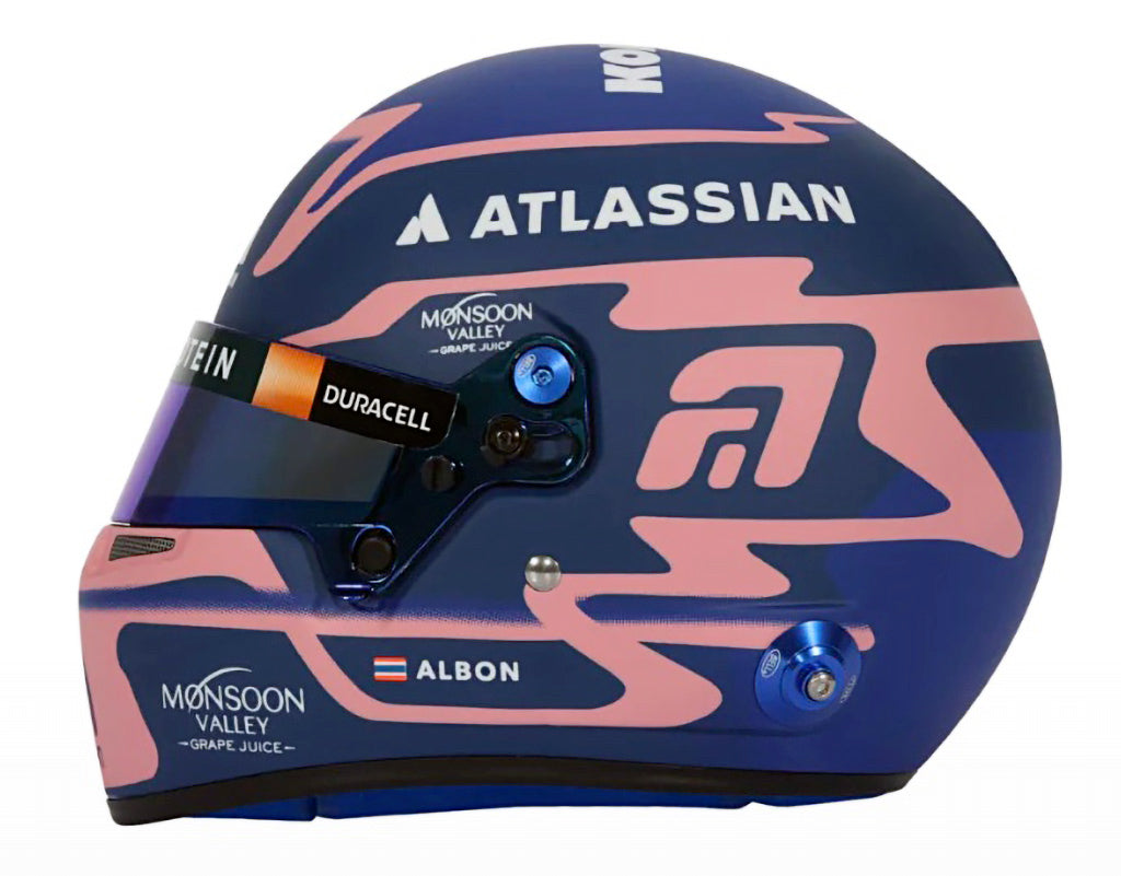 Bell HP77 Alex Albon 1:2 Scale F1 Mini Helmet | Williams 2025 F1 Season