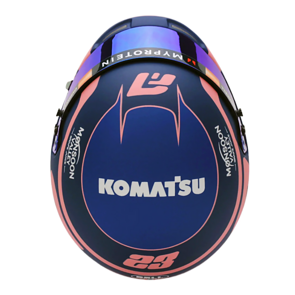 2024 williams racing alex albon collectible helmet top view