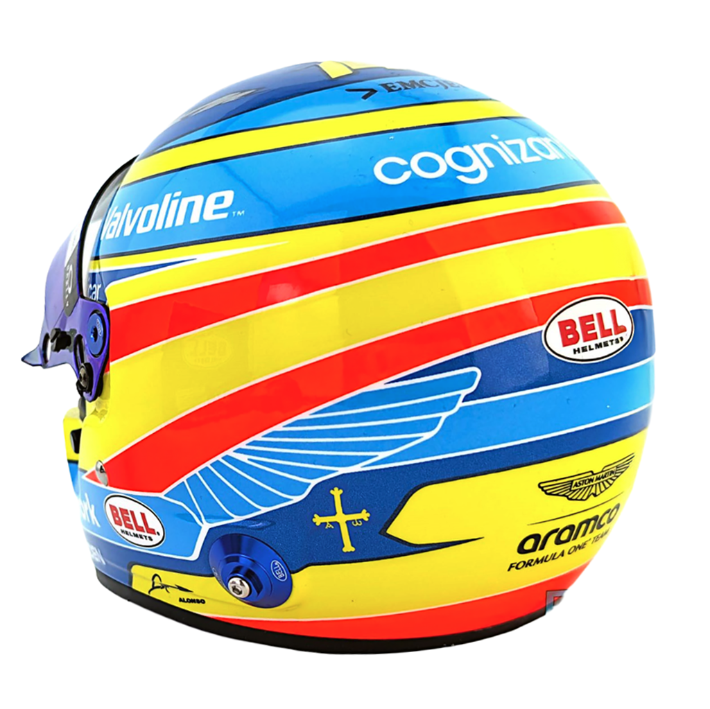 Fernando Alonso Mini Helmet 2024 Gran Premio de Las Vegas - Réplica Fernando Alonso Mini Helmet 2024 Gran Premio de Las Vegas - Réplica