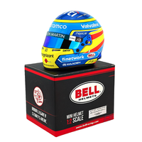 Thumbnail for Bell HP77 Fernando Alonso 1:2 Scale F1 Mini Helmet | Aston Martin 2025 F1 Season