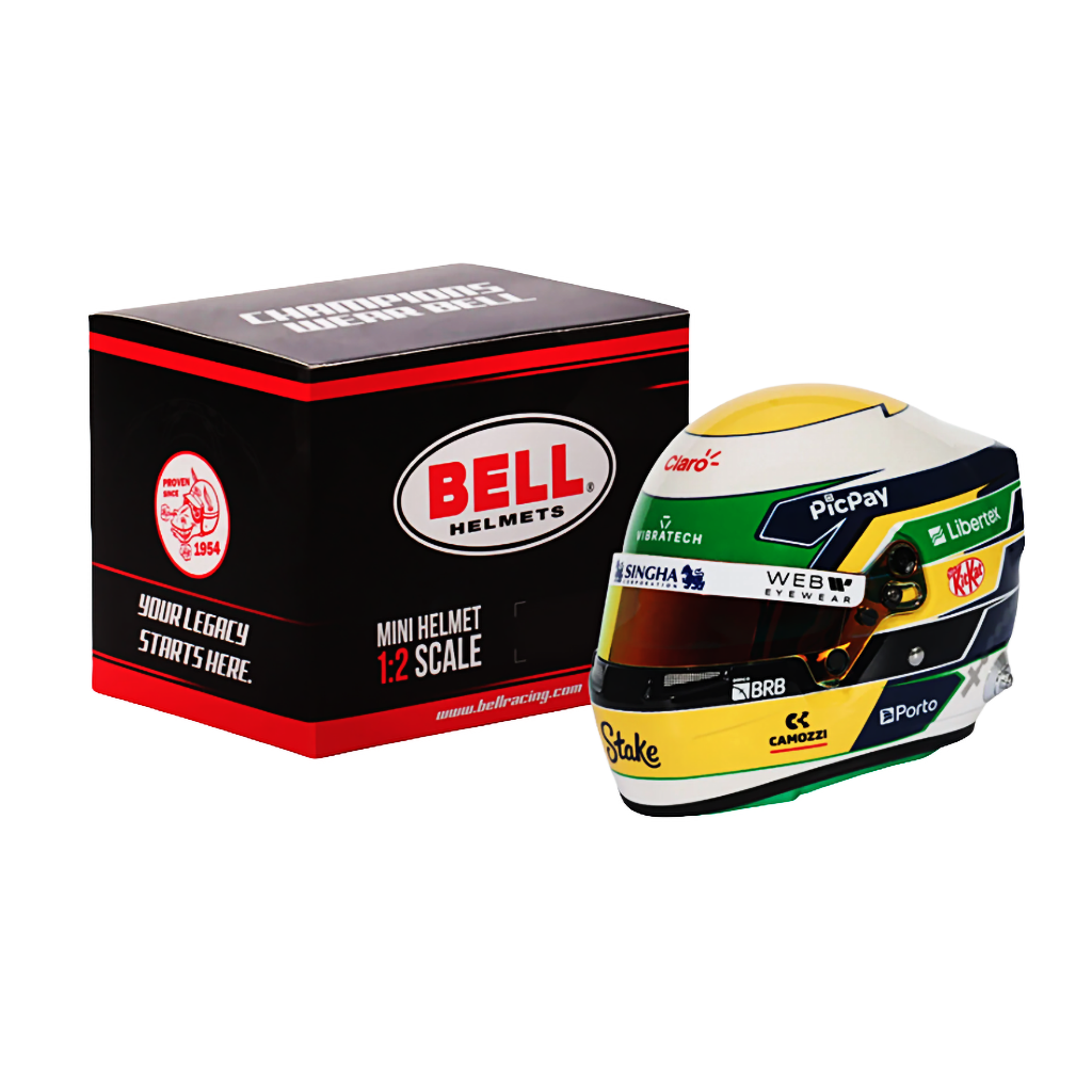 Bell HP77 Gabriel Bortoleto 1:2 Scale F1 Mini Helmet | Kick Sauber 2025 F1 Season