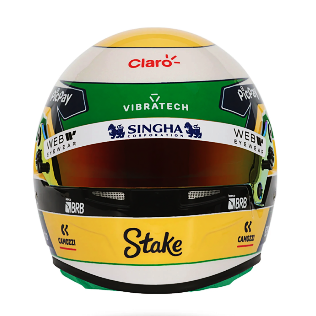 Bell HP77 Gabriel Bortoleto 1:2 Scale F1 Mini Helmet | Kick Sauber 2025 F1 Season