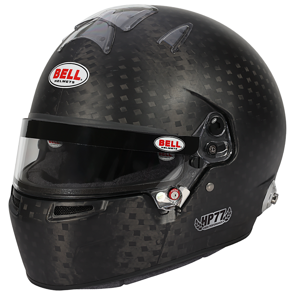 Bell HP77 EVO-IV FIA 8860-2018 carbon racing helmet with aerodynamic front vents