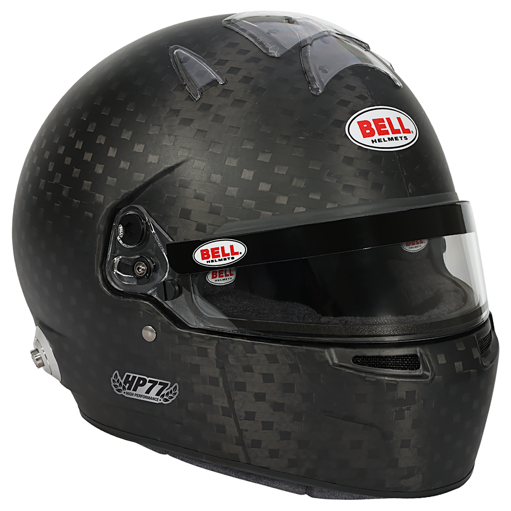 Bell HP77 EVO-IV ultra-lightweight helmet designed for professional GT and formula racing