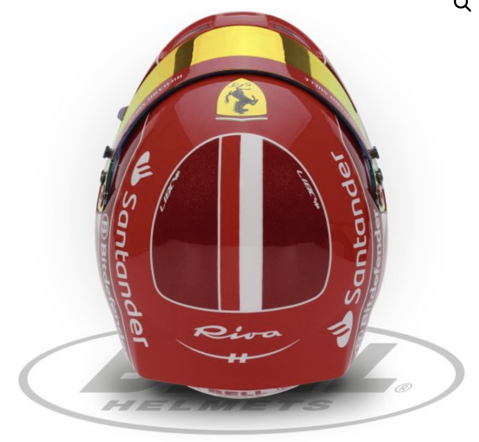 Bell HP77 2024 Charles Leclerc 1:2 Mini Helmet 4100304 Top image