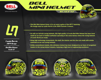 Thumbnail for Bell 2024 Mini Helmet Lando Norris 4100306 Description Image