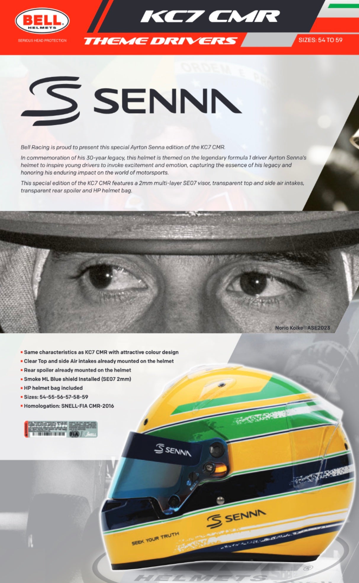 KC7-CMR AYRTON Senna KARTING - Senna