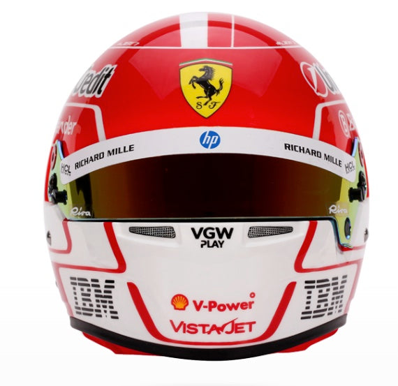 Charles Leclerc 2024 F1 Full-Size 1:1 Replica Helmet – Art of Helmets Charles Leclerc 2024 F1 Full-Size 1:1 Replica Helmet – Art of Helmets