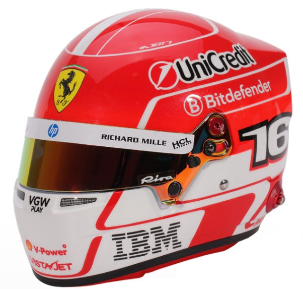Bell HP77 Charles Leclerc 1:2 Scale F1 Mini Helmet