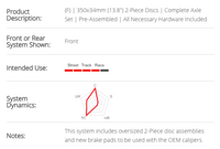 Thumbnail for Brembo 2-Piece Slotted Rotors Porsche 992 Carrera S/4S/GTS (Front)
