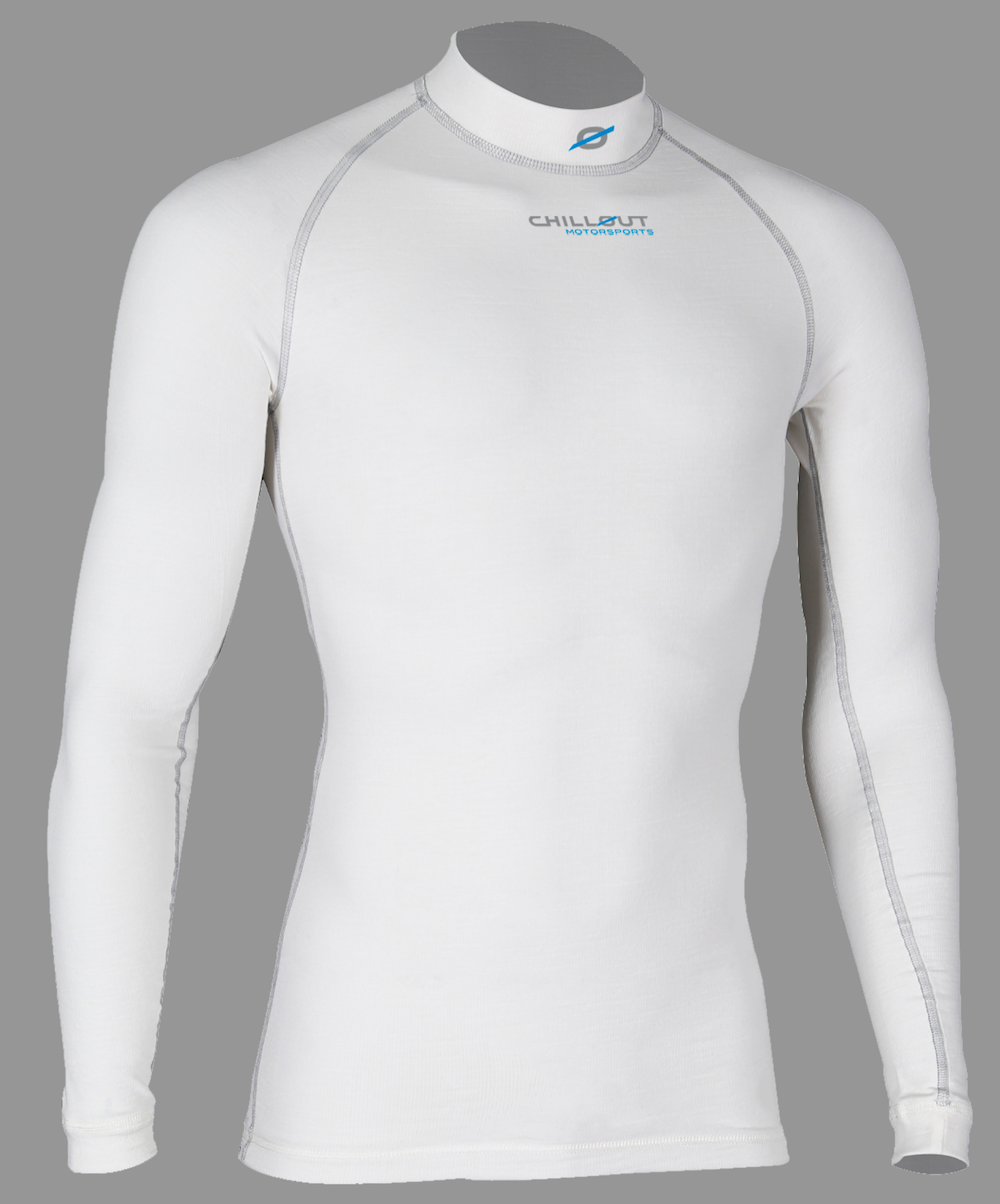 CHILLOUT PRO SPORT UNDERLAYER SHIRT TOP NOMEX WHITE FRONT IMAGE