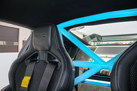 Thumbnail for CMS Performance Mustang GTD roll bar with racing harness mounting bar and custom powder coat