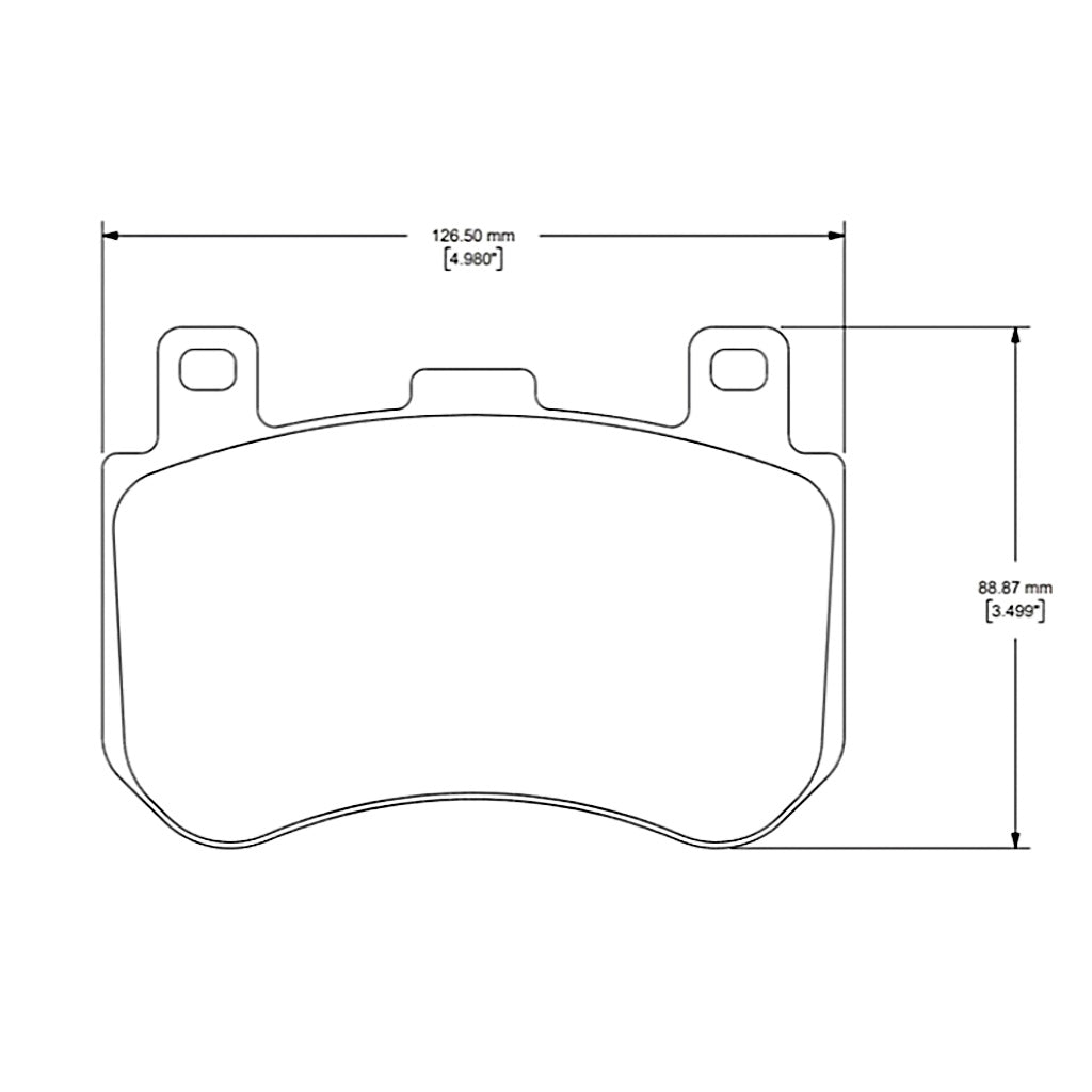 Cobalt Racing Brakes RC95 rear pads for Corvette C8 Z06