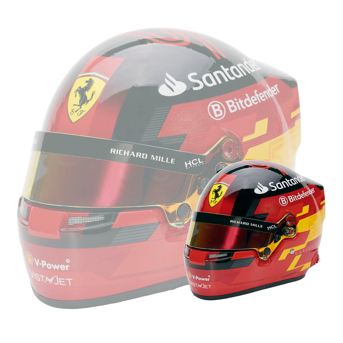 Bell HP77 2024 Carlos Sainz 1:2 Mini Helmet