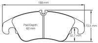 Thumbnail for Carbotech CT1095 Brake Pad Dimension Image
