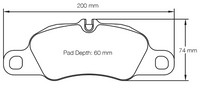 Thumbnail for Carbotech CT1389 Brake Pad Dimension Image