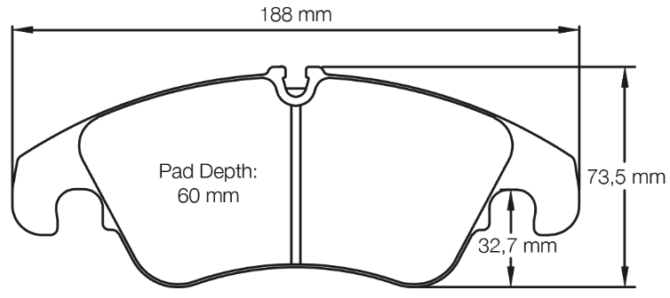 Carbotech CT1645 Brake Pad Image