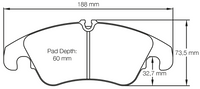 Thumbnail for Carbotech CT1645 Brake Pad Image