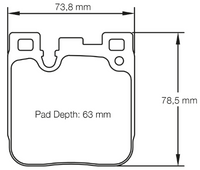 Thumbnail for Carbotech CT1656 Brake Pad Dimension Image