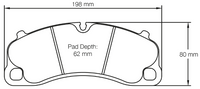 Thumbnail for Carbotech CT1741 Brake Pad Image