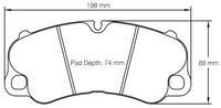 Thumbnail for Carbotech CT1742 Brake Pad Image
