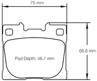 Thumbnail for Carbotech CT26747R Brake Image