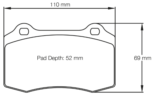 Carbotech CT592A Brake Pad Image