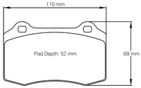 Thumbnail for Carbotech CT592A Brake Pad Image