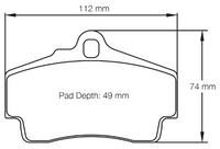 Thumbnail for Carbotech CT738 Brake Pad Dimension Image