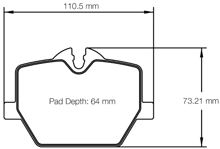 Carbotech CT78772-RNP Brake Pad Image
