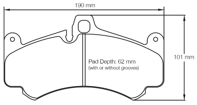 Carbotech CT991A Brake Pad Image