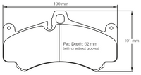 Thumbnail for Carbotech CT991A Brake Pad Image