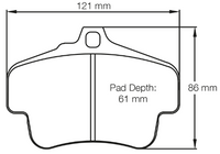 Thumbnail for Carbotech CT994 Brake Pad Dimension Image