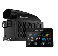 Thumbnail for Chillout Genesis system paired with touchscreen controller display showing temp and fan settings-Image

