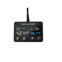 Thumbnail for Close-up of Chillout Motorsports digital control display with temperature, RPM, ECO mode, and fan controls-Image