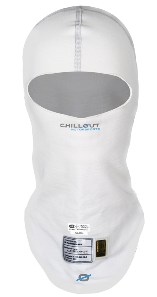 CHILLOUT PRO SPORT BALACLAVA WHITE FRONT IMAGE