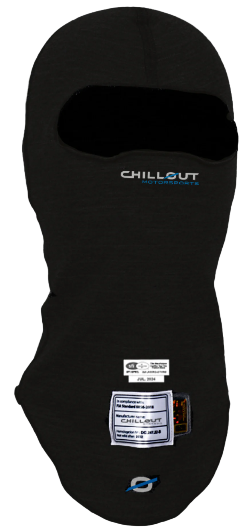 CHILLOUT PRO SPORT BALACLAVA BLACK FRONT IMAGE