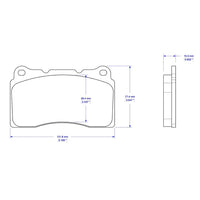 Thumbnail for Cobalt Racing Brake Pads D1001 (Rear)