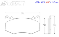 Thumbnail for Cobalt Brake pads CRB.XR1.C8F for Corvette C8 Z51 Racing Brake Pads (Front) Image